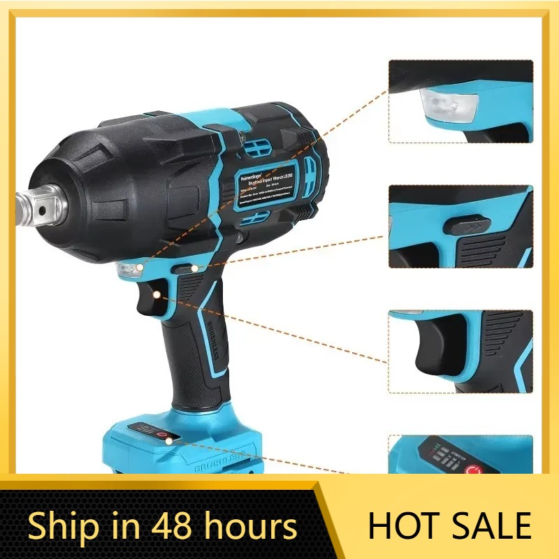 Power Tools Impact - Heimerdinger 1600N Cordless Brushless Impact Wrench