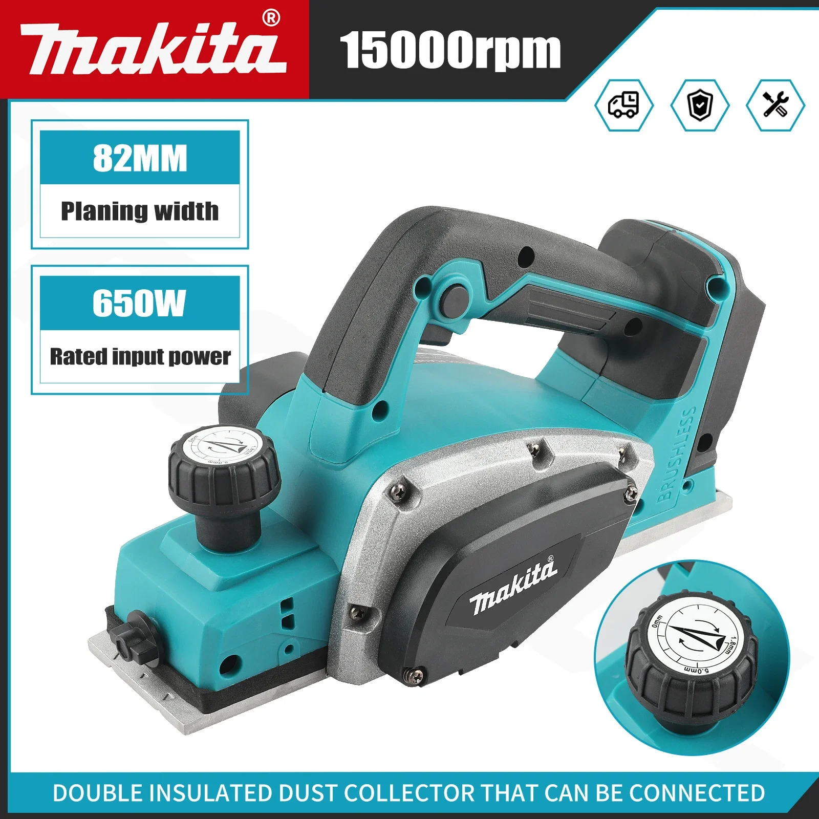 Power Tools For Woodworking - DKP180 Mesin Serut Listrik Tanpa Kabel