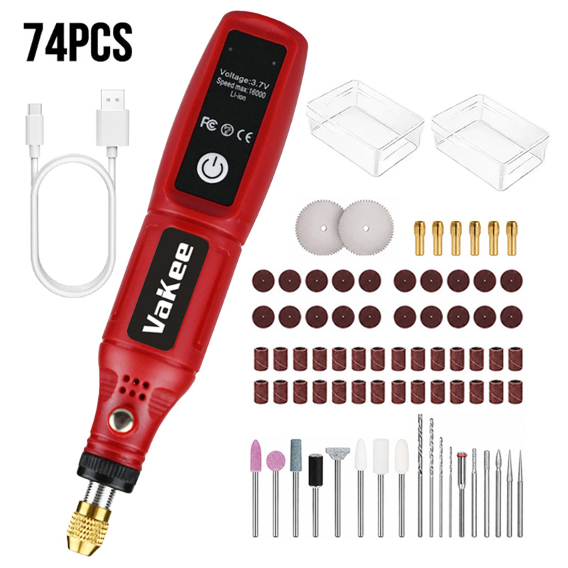 Power Tools Brand - Vakee Cordless Rotary Tool 15CM Mini