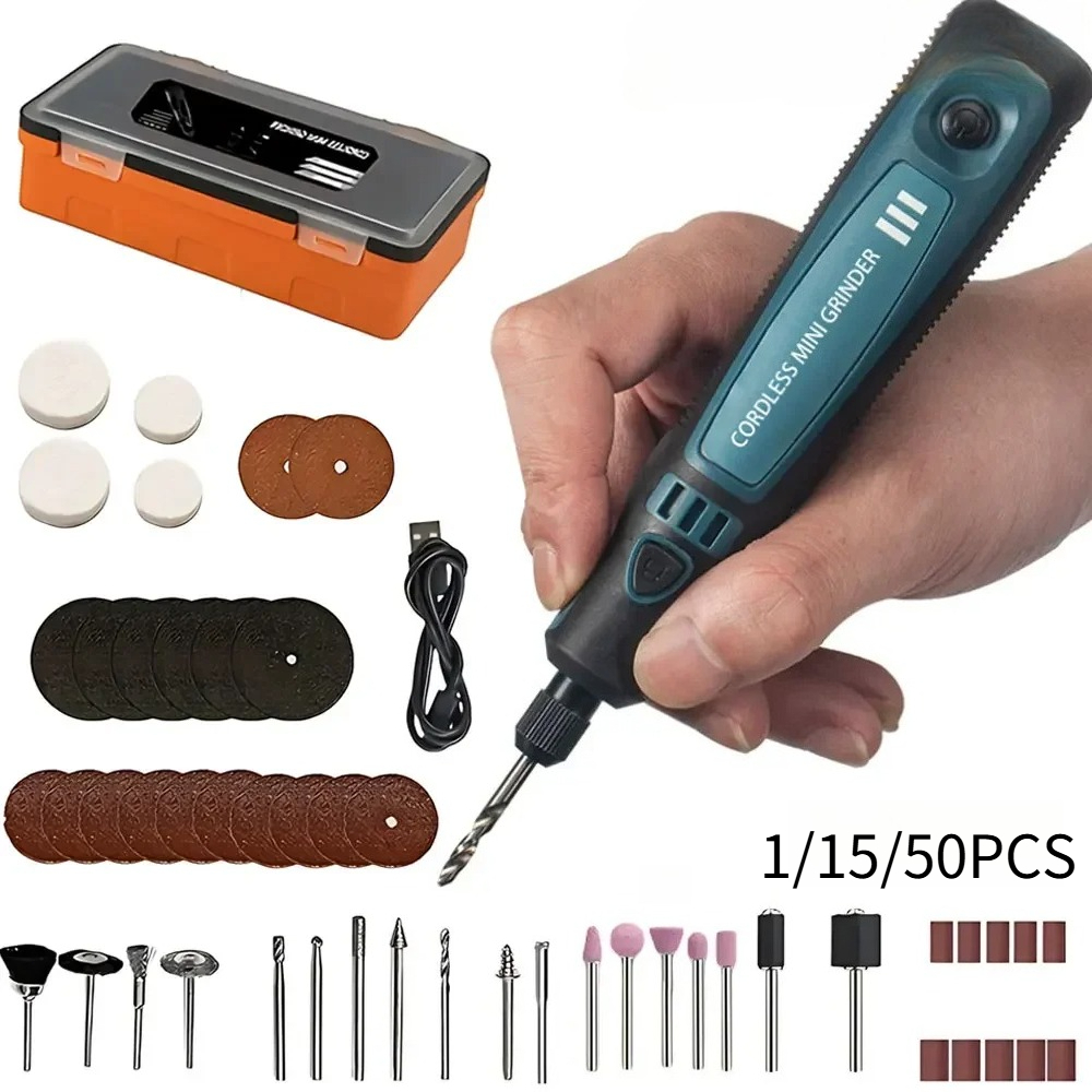 Power Tools Wood - Set Alat Ukir Portabel Elektrik Tanpa