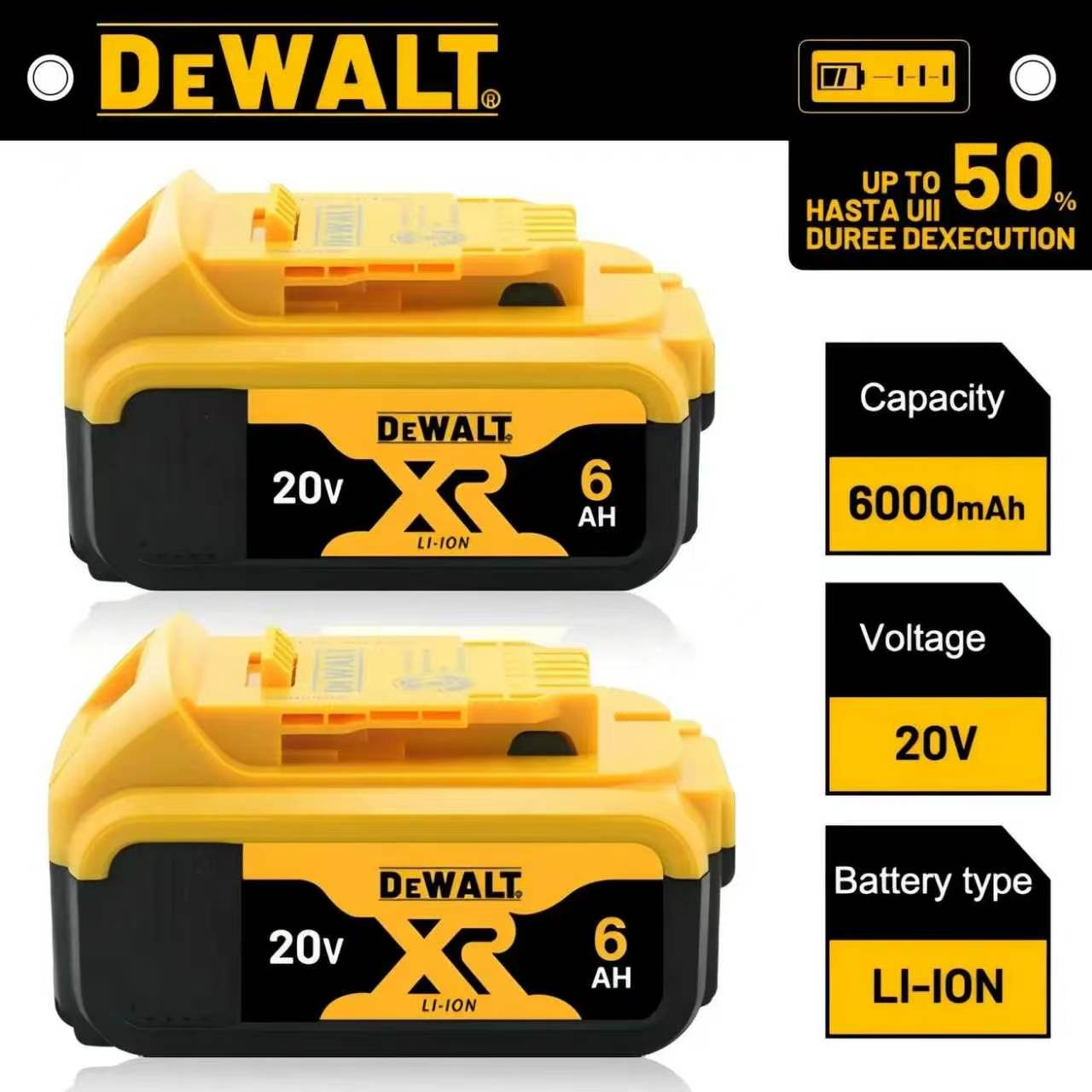 Dewalt Power Tools Xr - Baterai Asli DeWALT XR 100% 18V/20V/60V