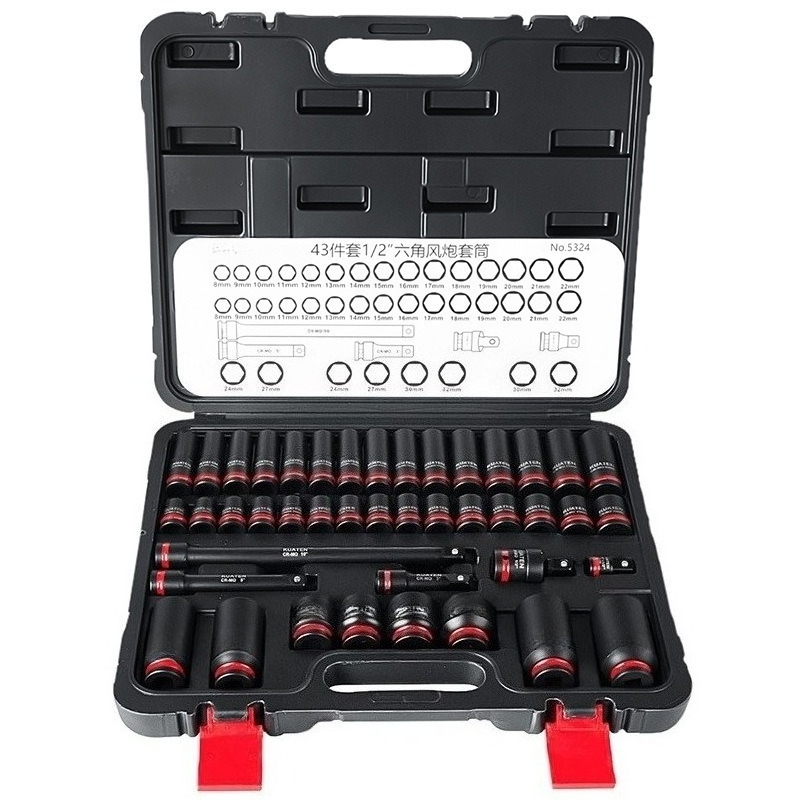 Power Tools Pneumatic - Set Soket Impact Hex Ekstensi 43
