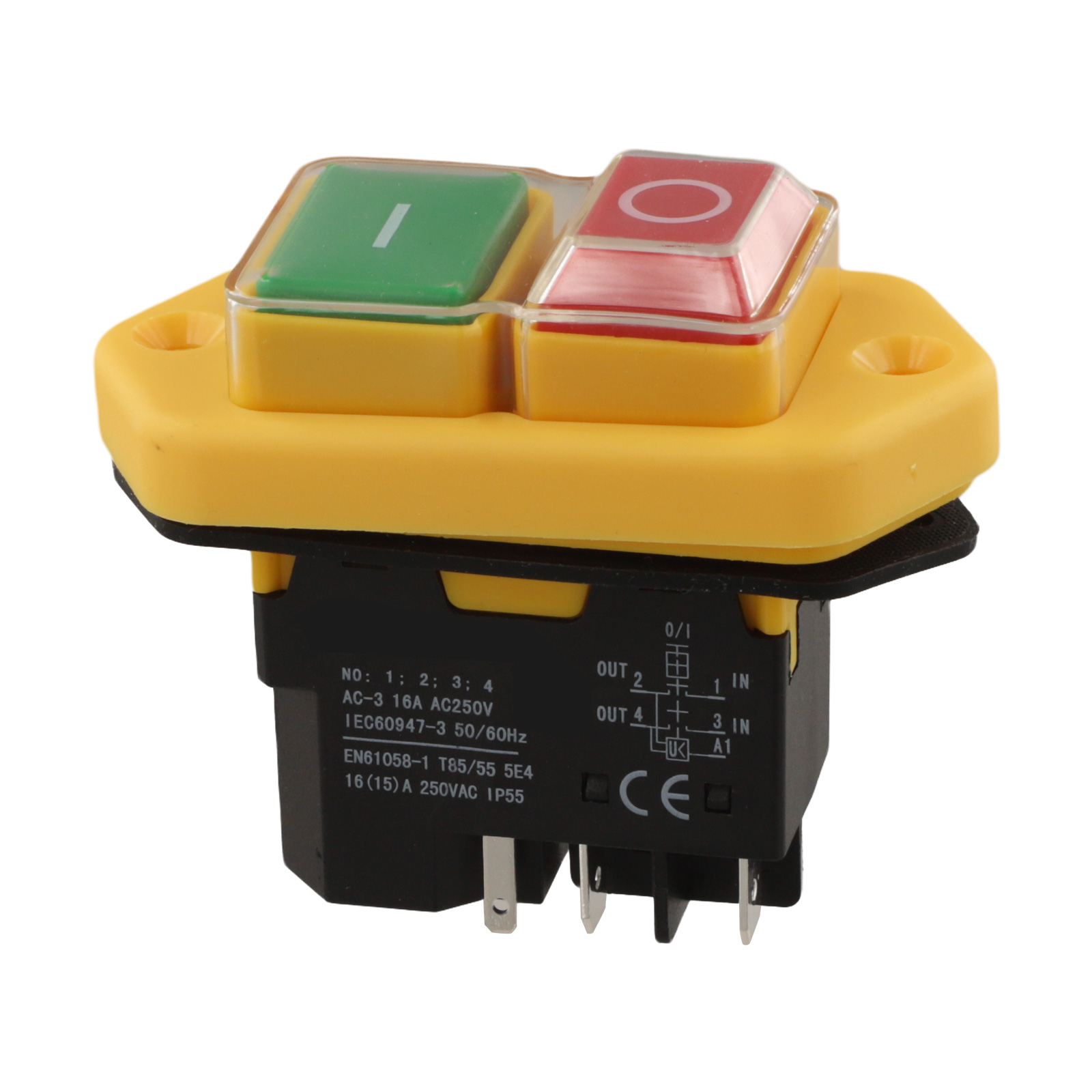 Power Tools Red - KlD-28A 5 Pin Saklar Tombol Tekan