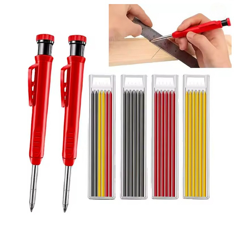 Power Tools Construction - Set Pensil Tukang Kayu Padat Alat