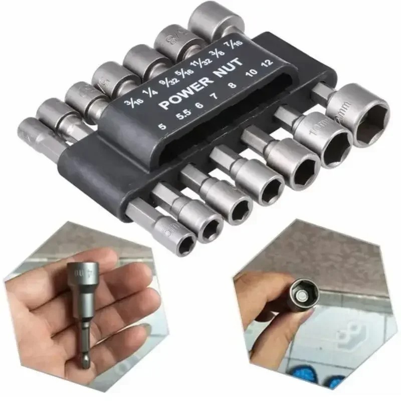 Power Tools Pneumatic - 9/14 Buah Set Kunci Pas Soket