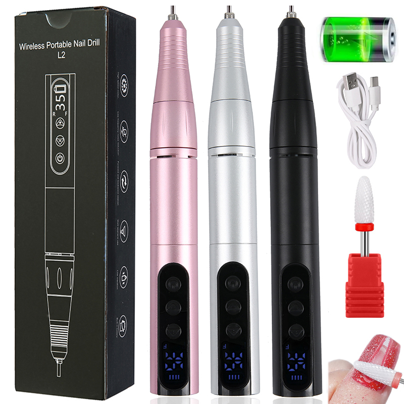 Power Tools Underwater - Pena Bor Kuku Nirkabel 35000RPM USB,