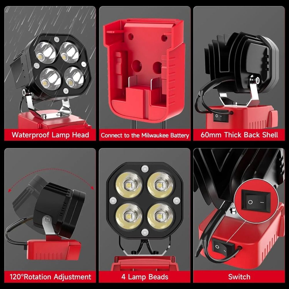Lampu Kerja 6500K, 6000LM untu - Power Tools Construction ulasan dan harga