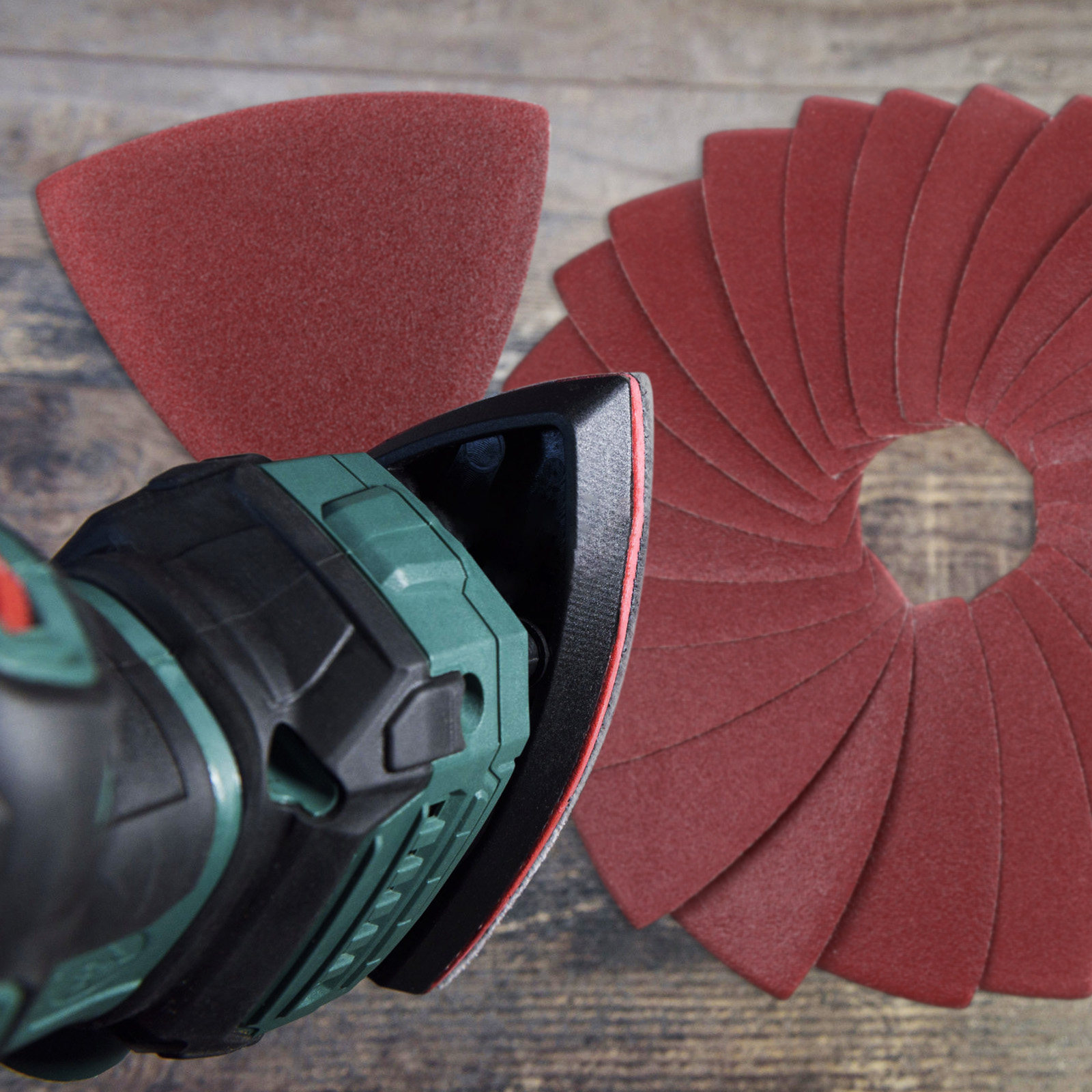 100 buah Bantalan Amplas Segit - Oscillating Multi Tool ulasan dan harga