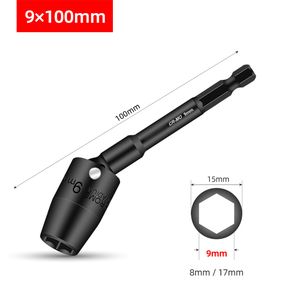 1 Buah 100Mm Soket Hex H8-H19  - Power Tools Underwater ulasan dan harga