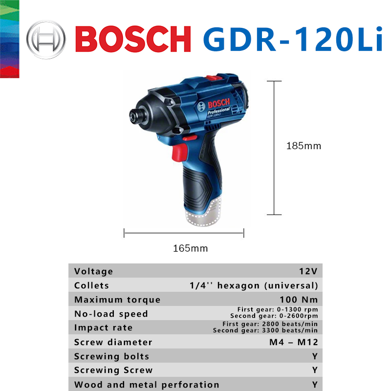 Bosch Original GDR 120-LI Impa - Power Tools Impact ulasan dan harga