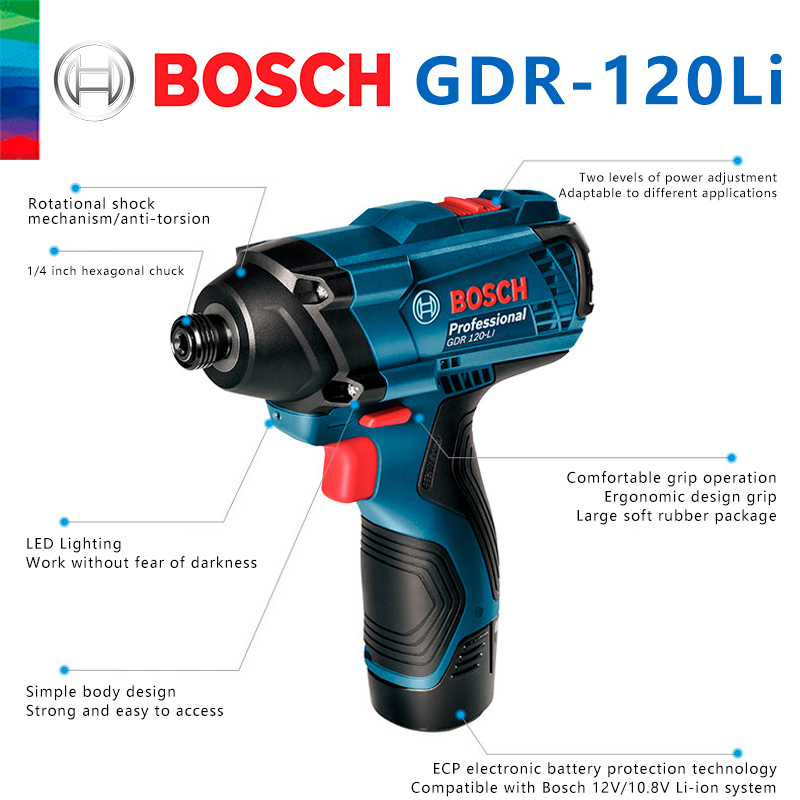 Bosch Original GDR 120-LI Impa - Power Tools Impact ulasan dan harga