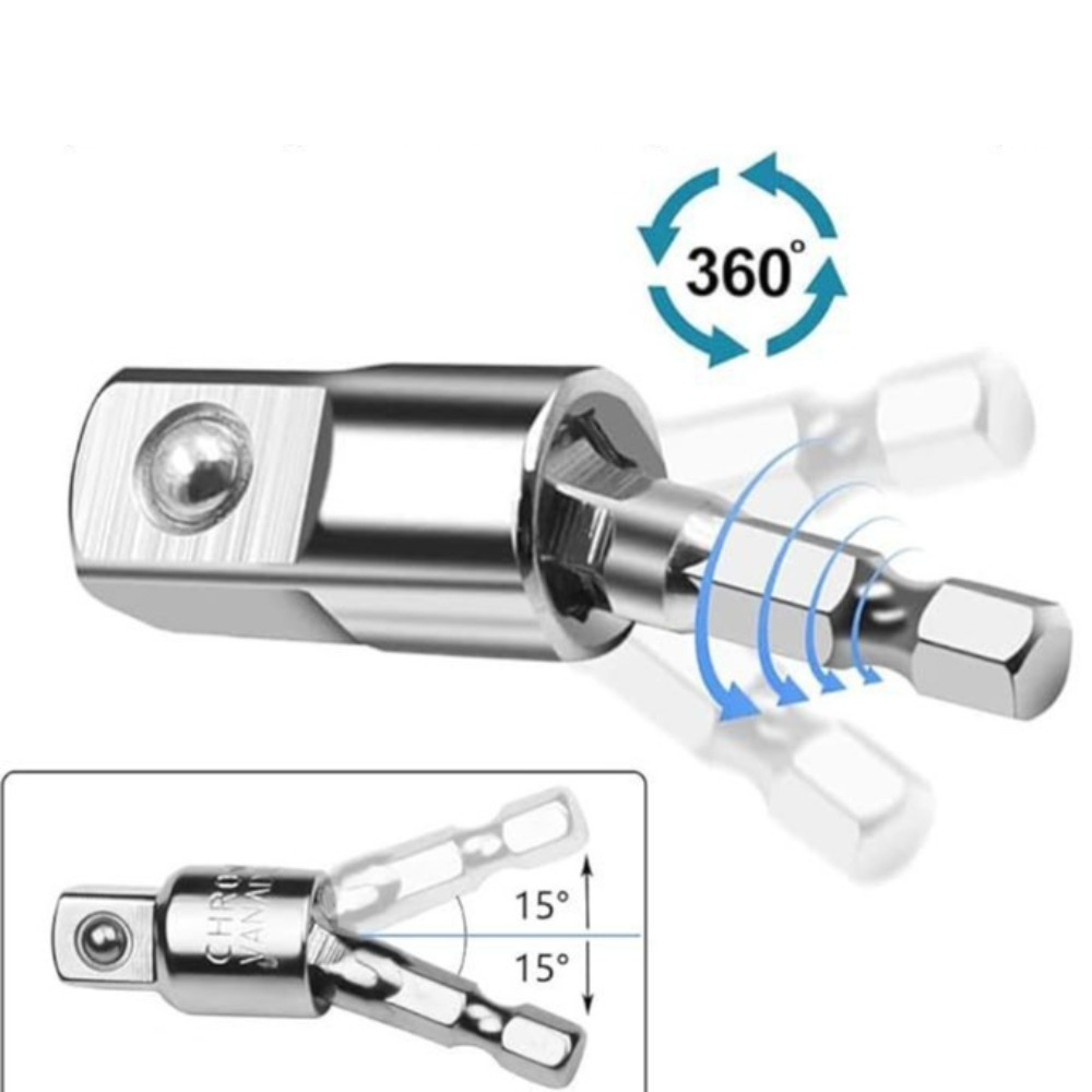 360 °   Set Adaptor Soket Bor  - Power Tools Underwater ulasan dan harga