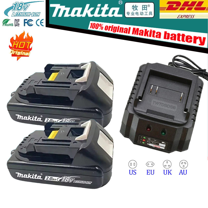Battery Makita Asli 🔋 18V 2.0A - Power Tools Makita Set ulasan dan harga