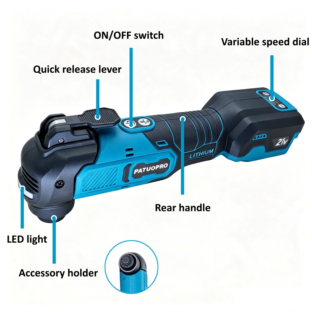Oscillator Tanpa Kabel Listrik - Power Tools Makita Set ulasan dan harga