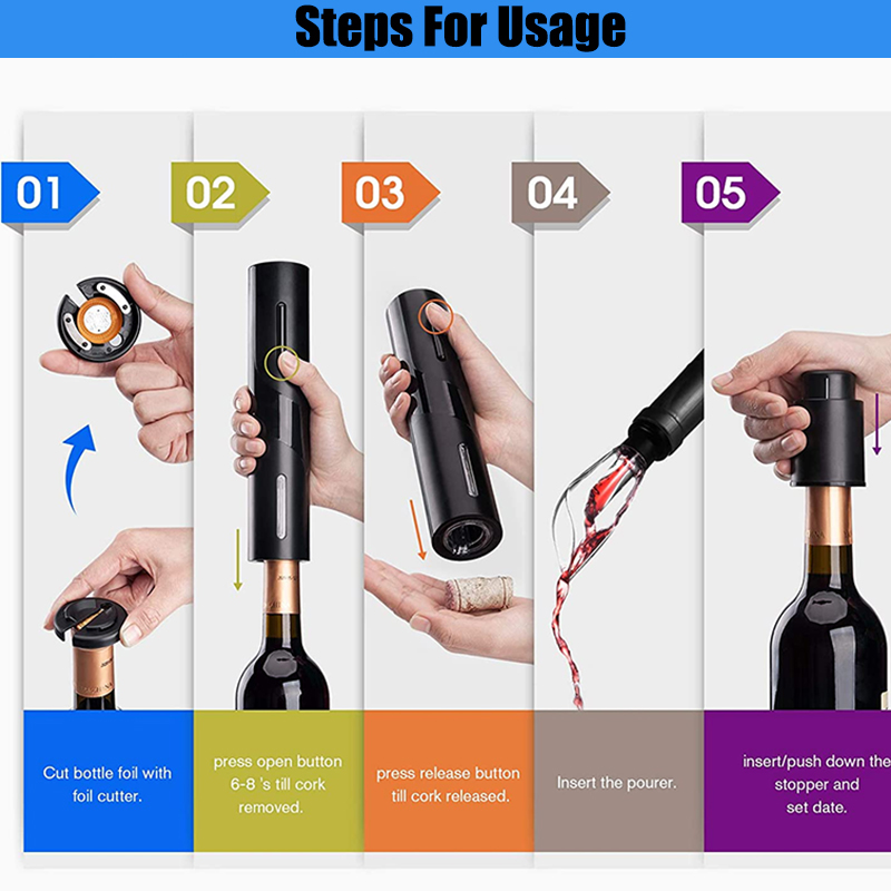 Pembuka botol anggur elektrik  - Power Tools Red ulasan dan harga