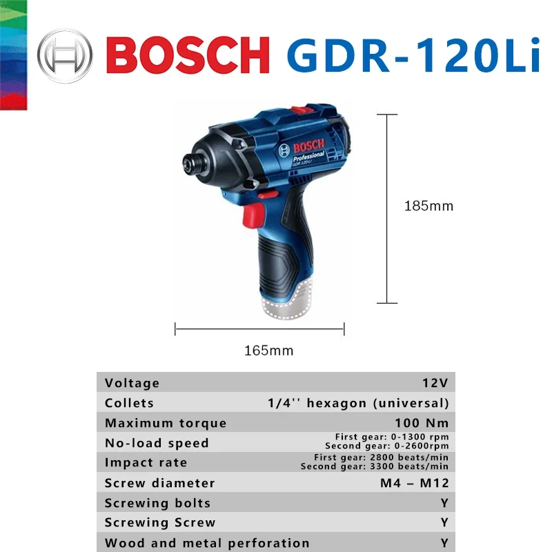 Bosch Original GDR 120-LI Impa - Power Tools Impact ulasan dan harga