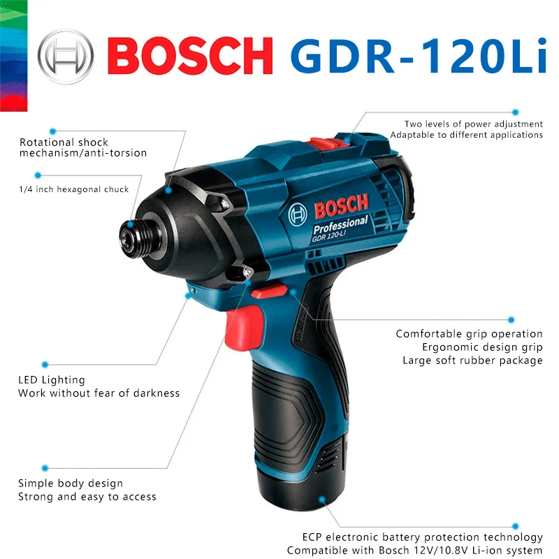 Bosch Original GDR 120-LI Impa - Power Tools Impact ulasan dan harga