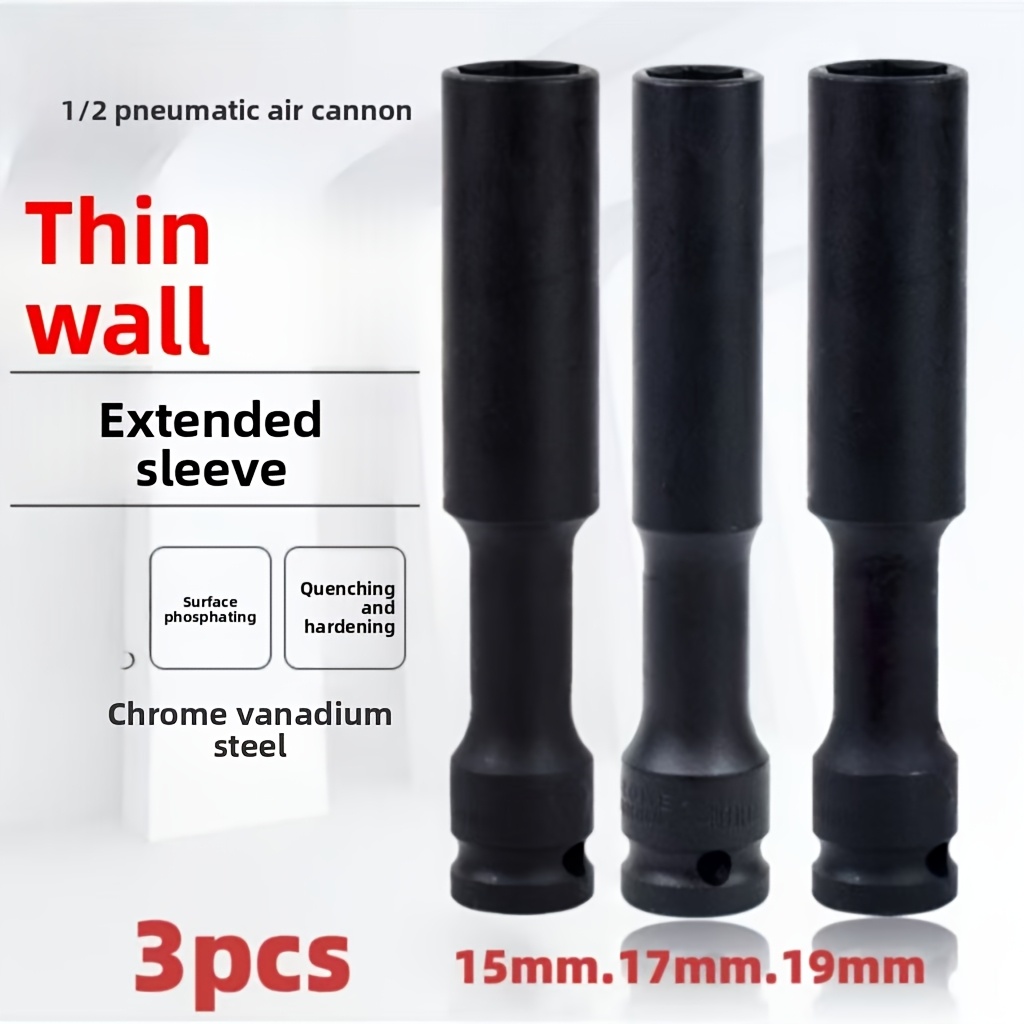 1/3pcs Set Soket Impak Dinding - Power Tools Pneumatic ulasan dan harga