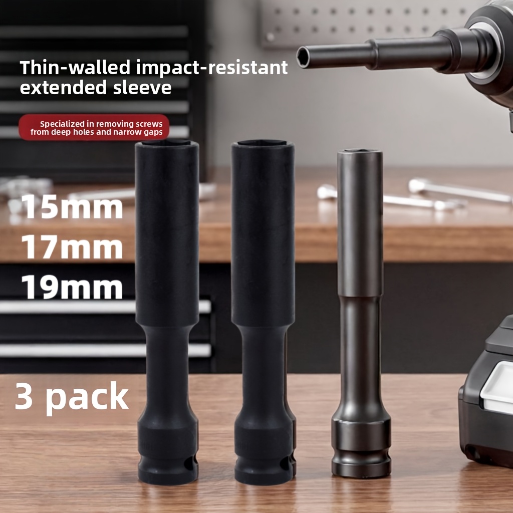 1/3pcs Set Soket Impak Dinding - Power Tools Pneumatic ulasan dan harga