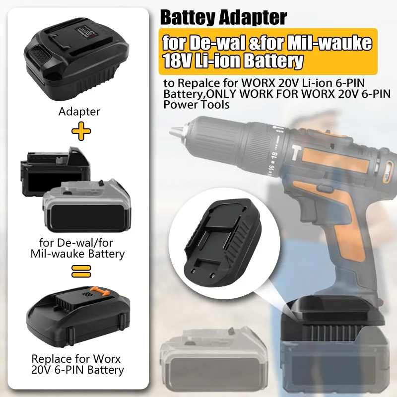 Adaptor Baterai DM20WORX6 untu - Dewalt Power Tools Xr ulasan dan harga