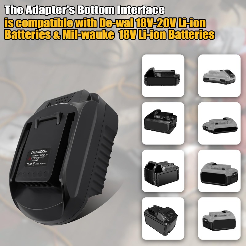 Adaptor Baterai DM20WORX6 untu - Dewalt Power Tools Xr ulasan dan harga