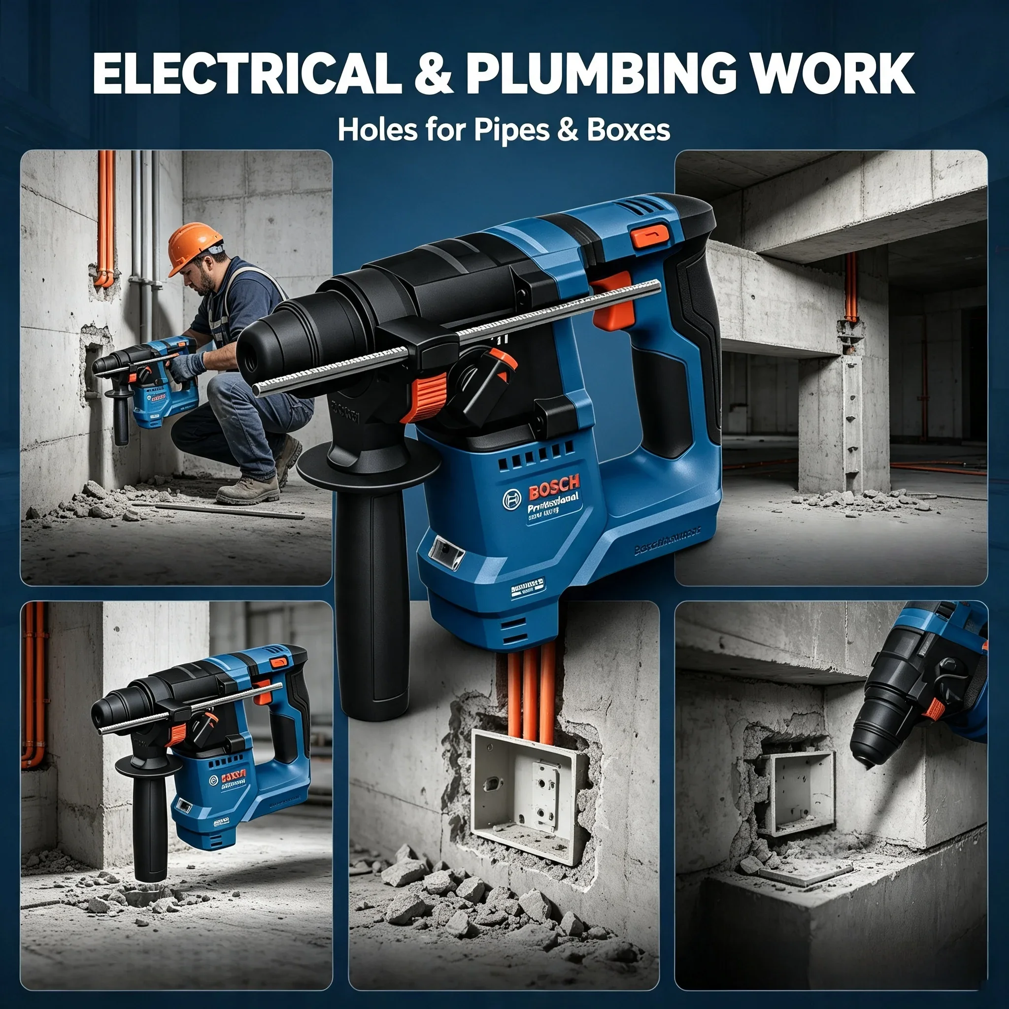 Bosch GBH 18V-18, Palu Putar N - Power Tools Impact ulasan dan harga